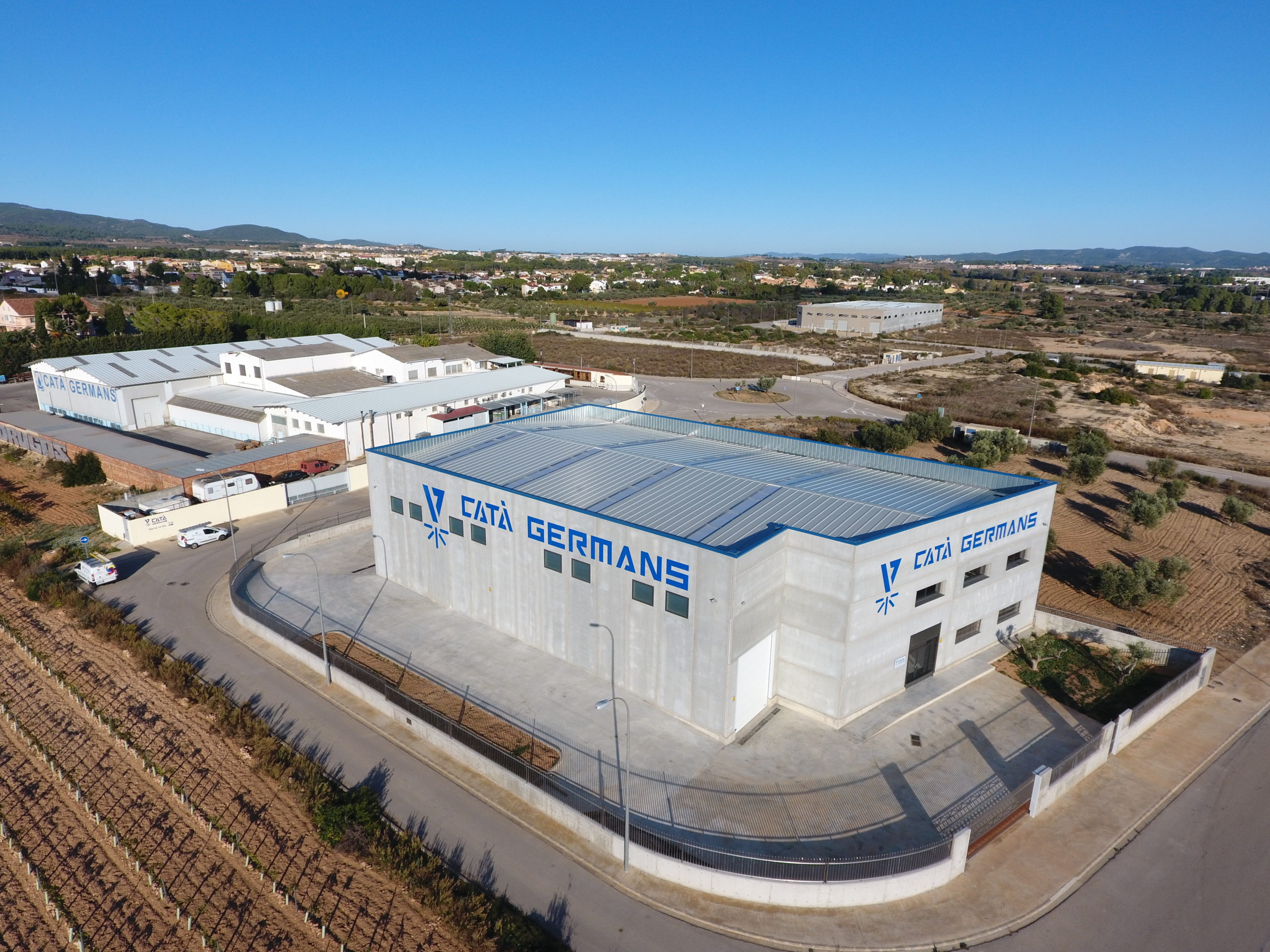 Vista aèria de la planta de Catà Germans a Banyeres del Penedès