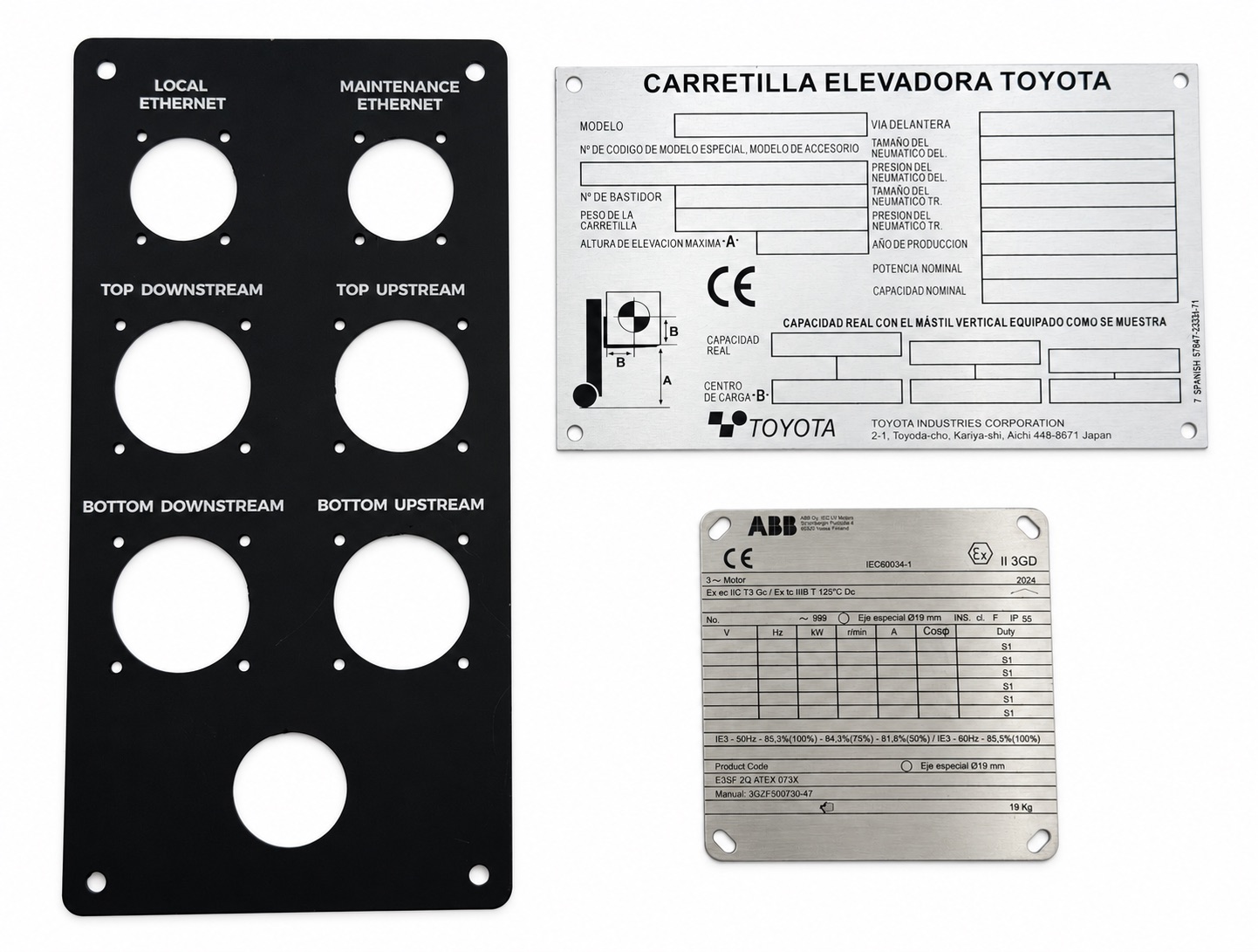 Marcatge làser sobre metall per a plaques identificatives industrials